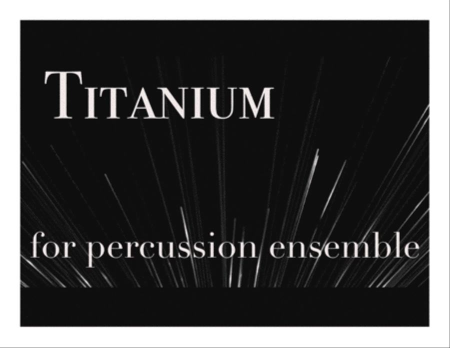 Titanium Percussion Ensemble scores gallery preview page 1