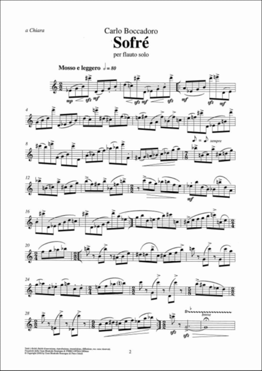 Sofré Flute Solo scores gallery preview page 2