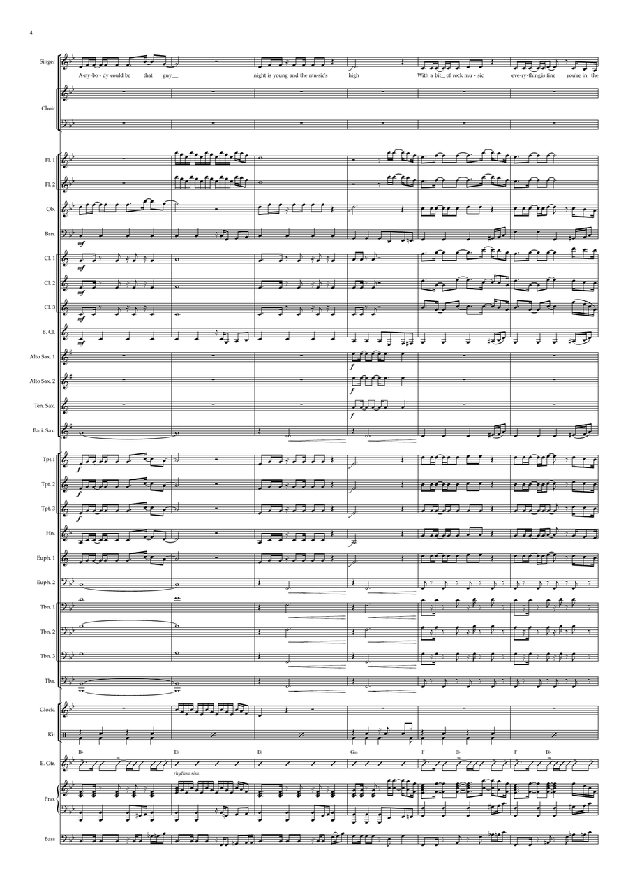 Dancing Queen Concert Band scores gallery preview page 6