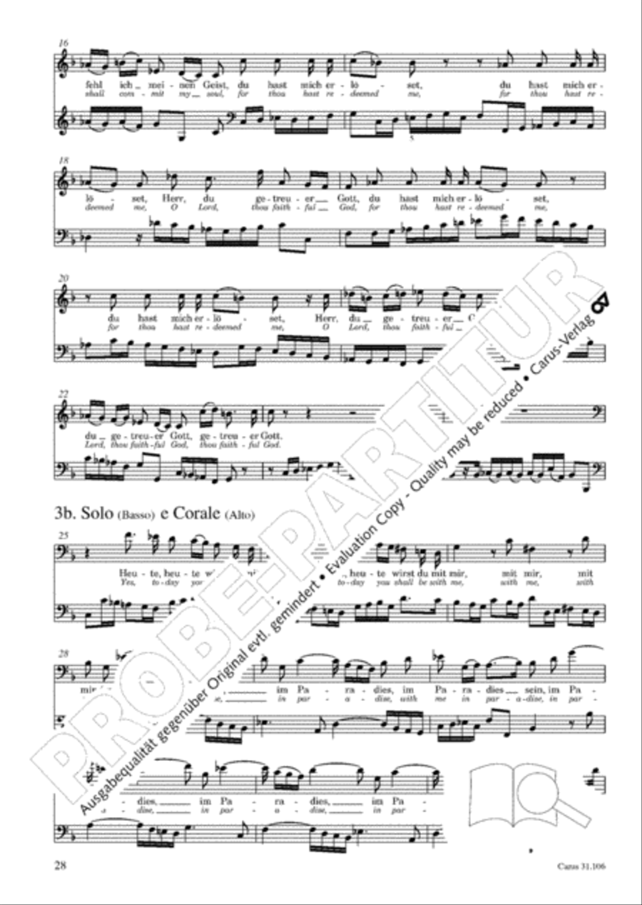 God's own time is the time appointed (Gottes Zeit ist die allerbeste Zeit) 4-Part scores gallery preview page 29