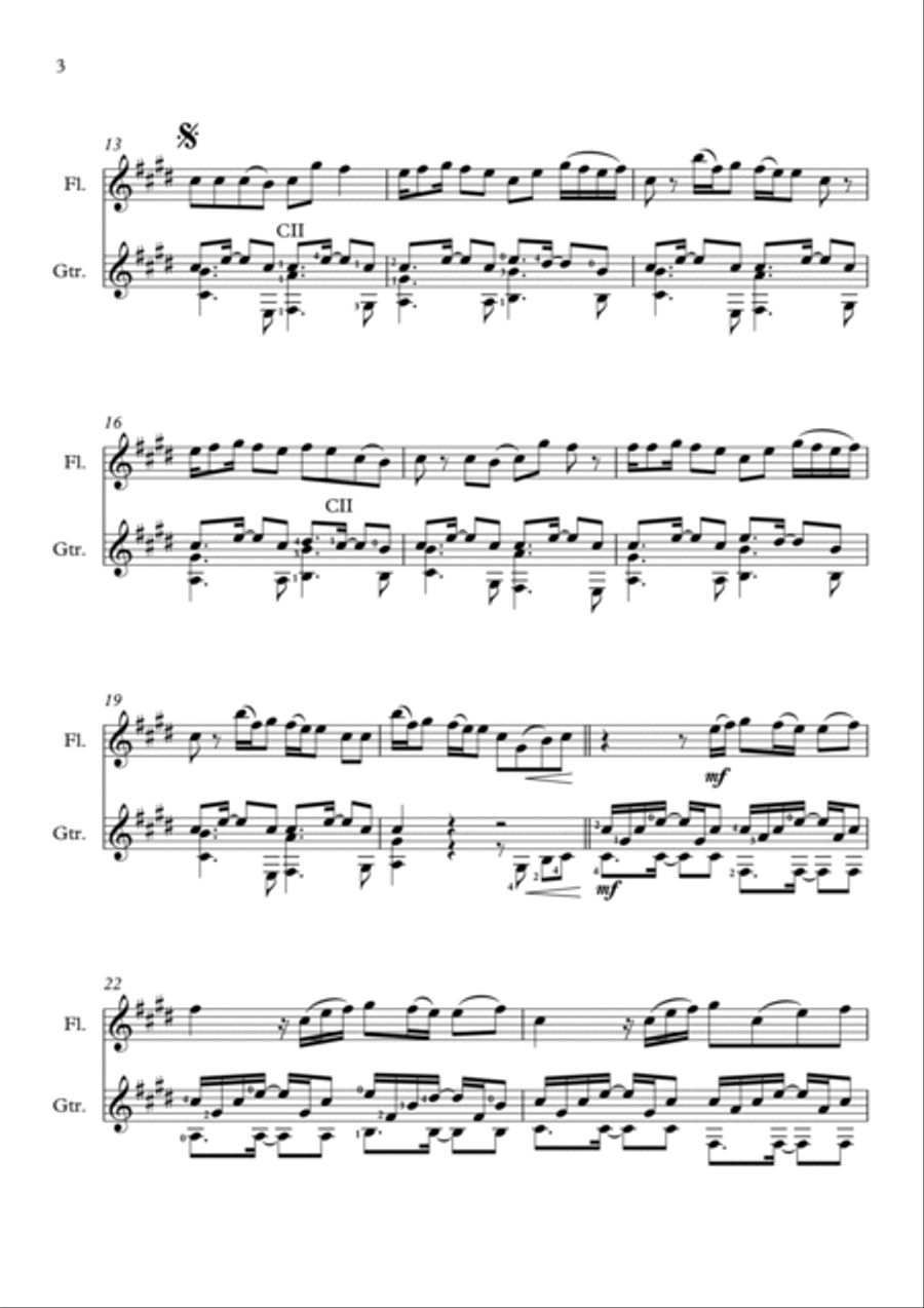 Shape Of You Flute scores gallery preview page 6