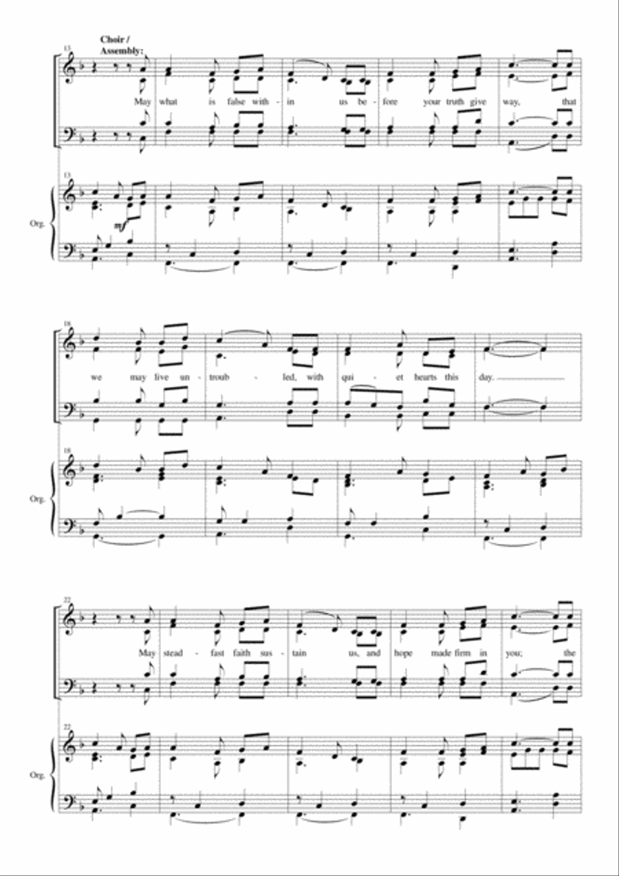 O Christ the Light of Heaven 4-Part scores gallery preview page 3