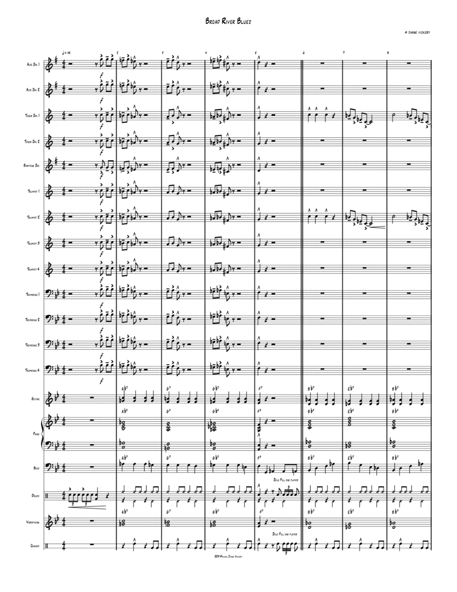 Broad River Blues Jazz Ensemble scores gallery preview page 1