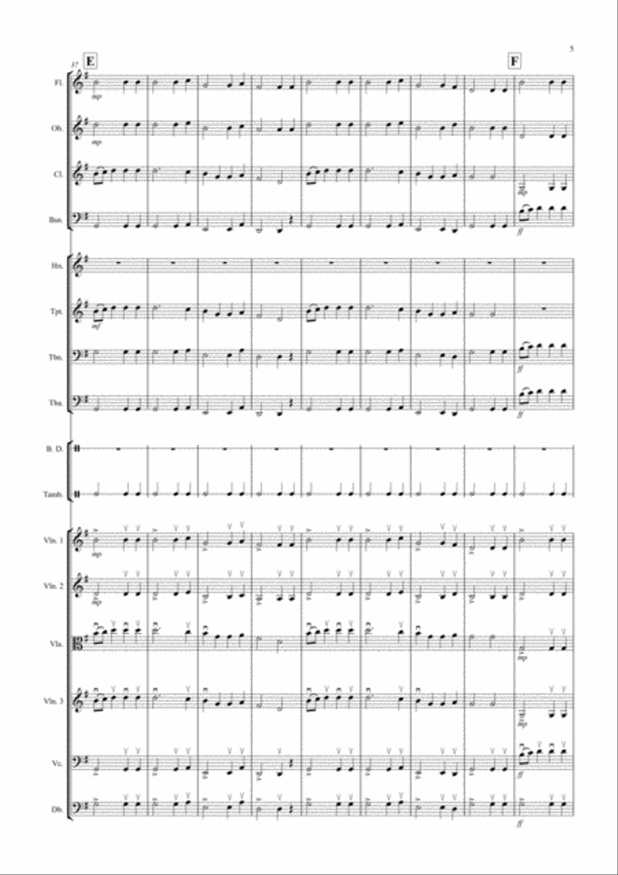 Basse Dance by Susato for School Orchestra Full Orchestra scores gallery preview page 5