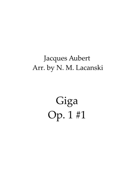 Giga Op. 1 #1 image number null
