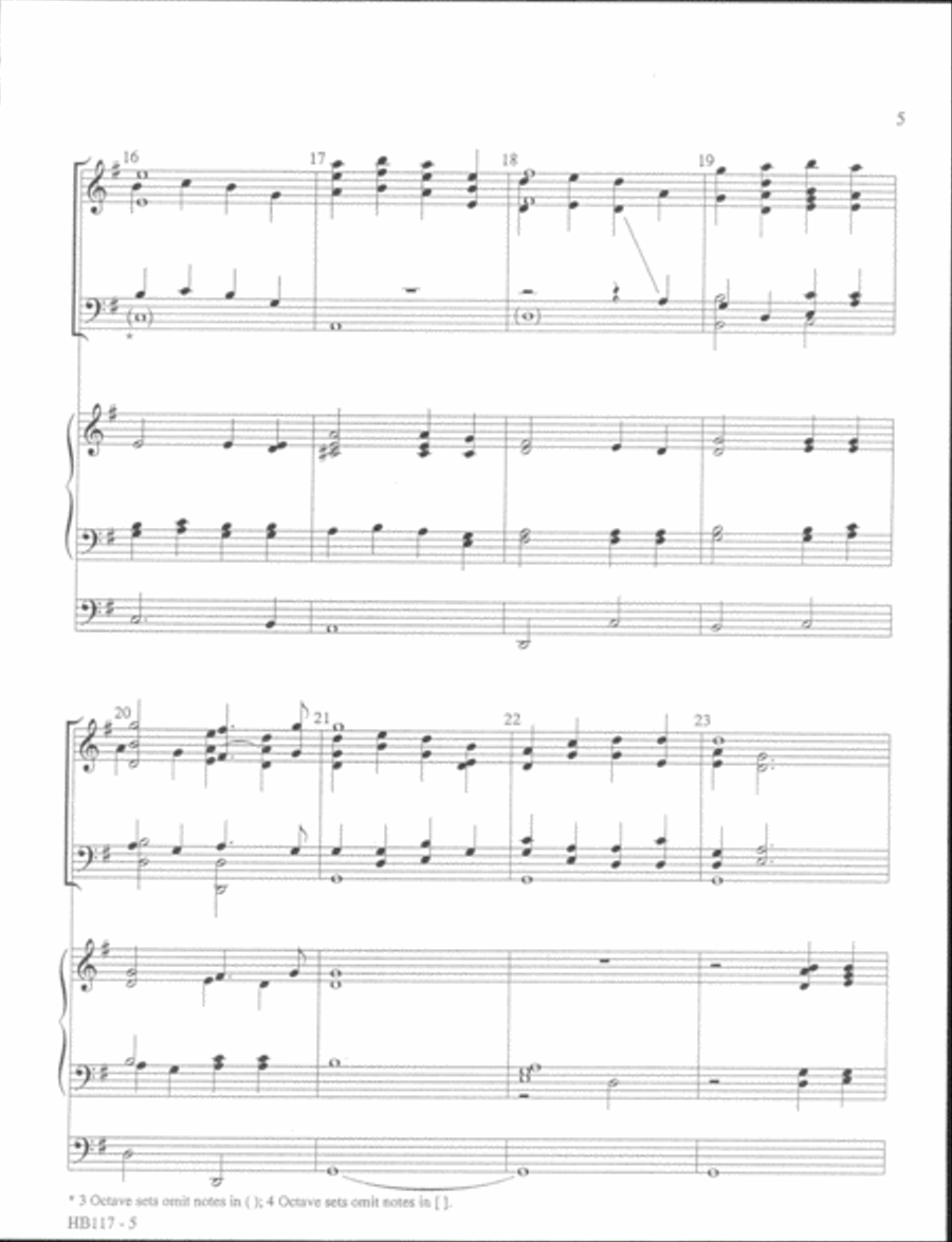 It Is Well with My Soul - full score Handbell Choir scores gallery preview page 4