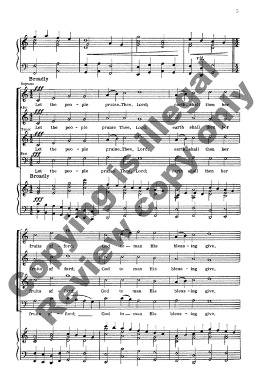 God Of Mercy, God Of Grace 4-Part scores gallery preview page 8