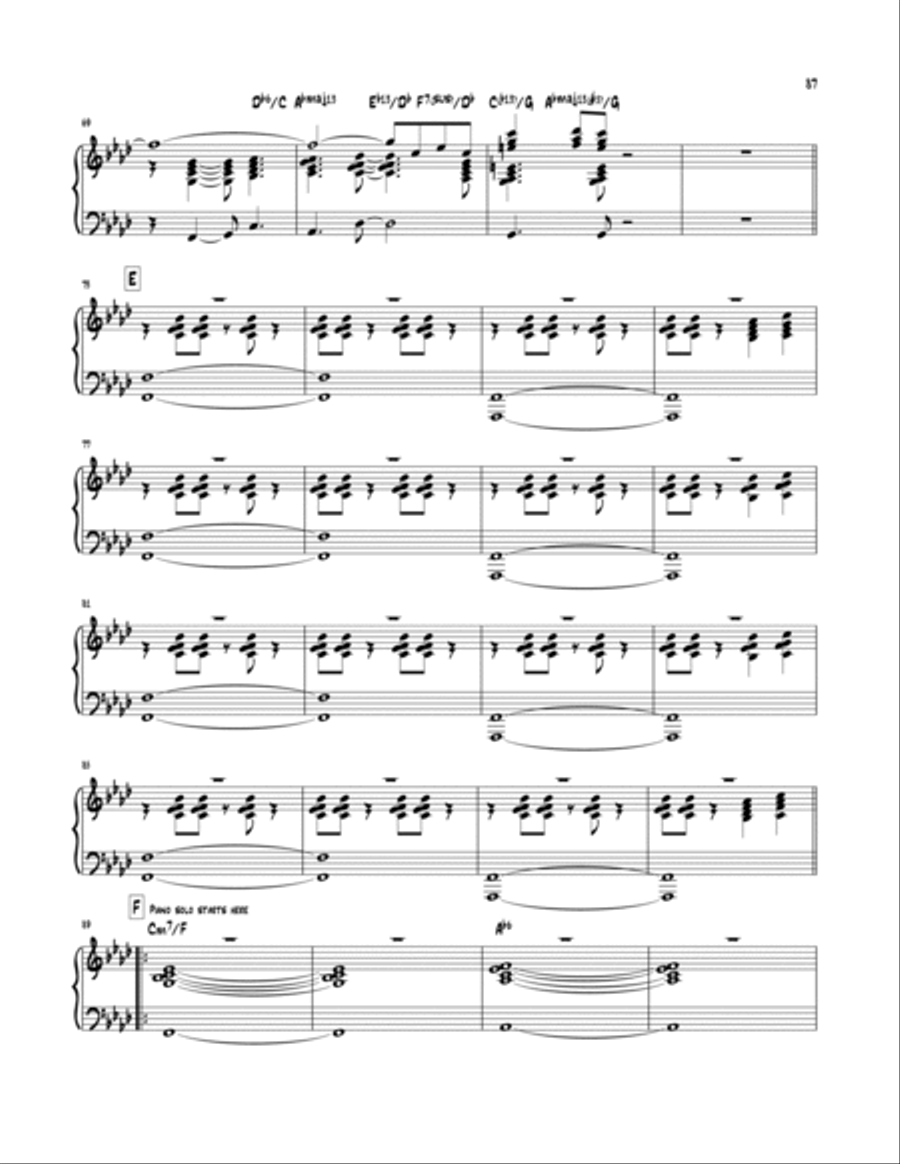 Radioactive Piano scores gallery preview page 4