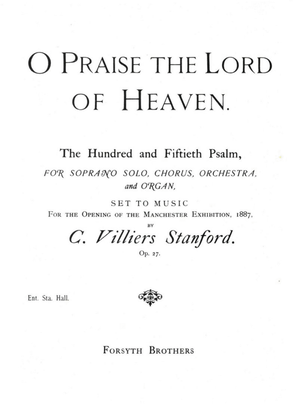 Book cover for O Praise the Lord of Heaven