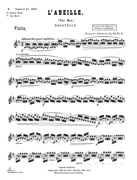 Bee (L'Abeille) Bagatelle, Op.13, No.9