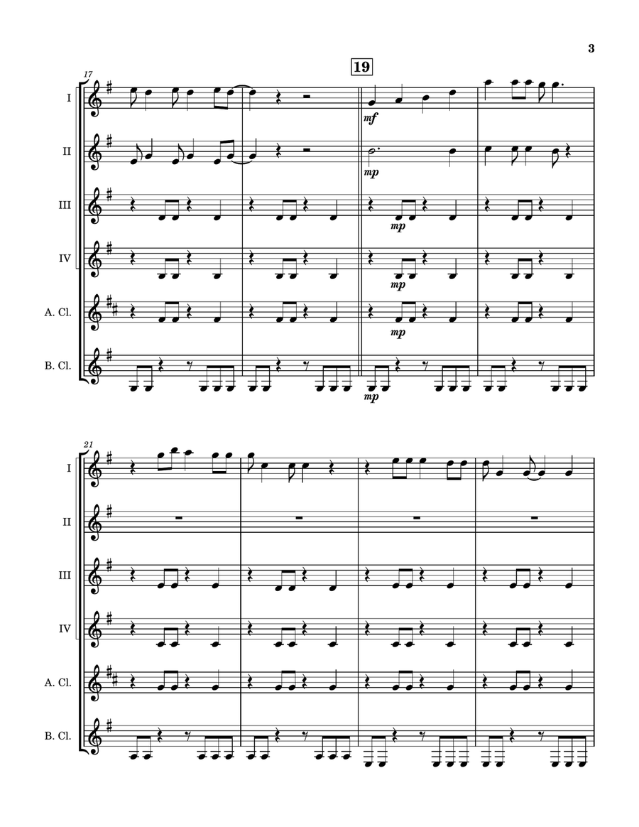 Red Wine Supernova Clarinet Quintet scores gallery preview page 4