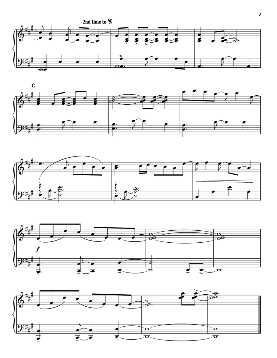 Eagle Piano Solo scores gallery preview page 3