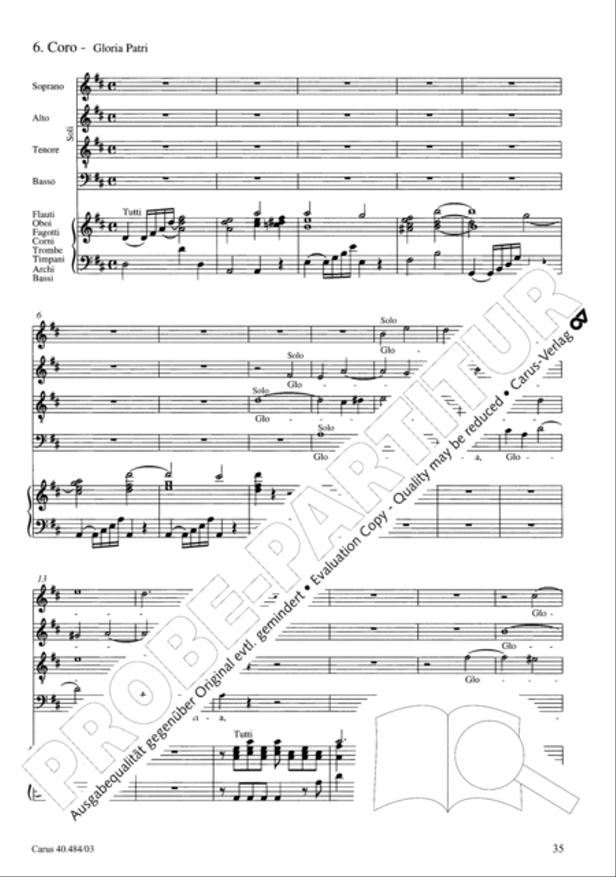 Magnificat in D ATB scores gallery preview page 36