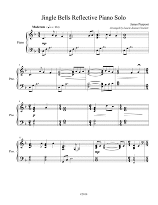 Jingle Bells Reflective Piano Solo