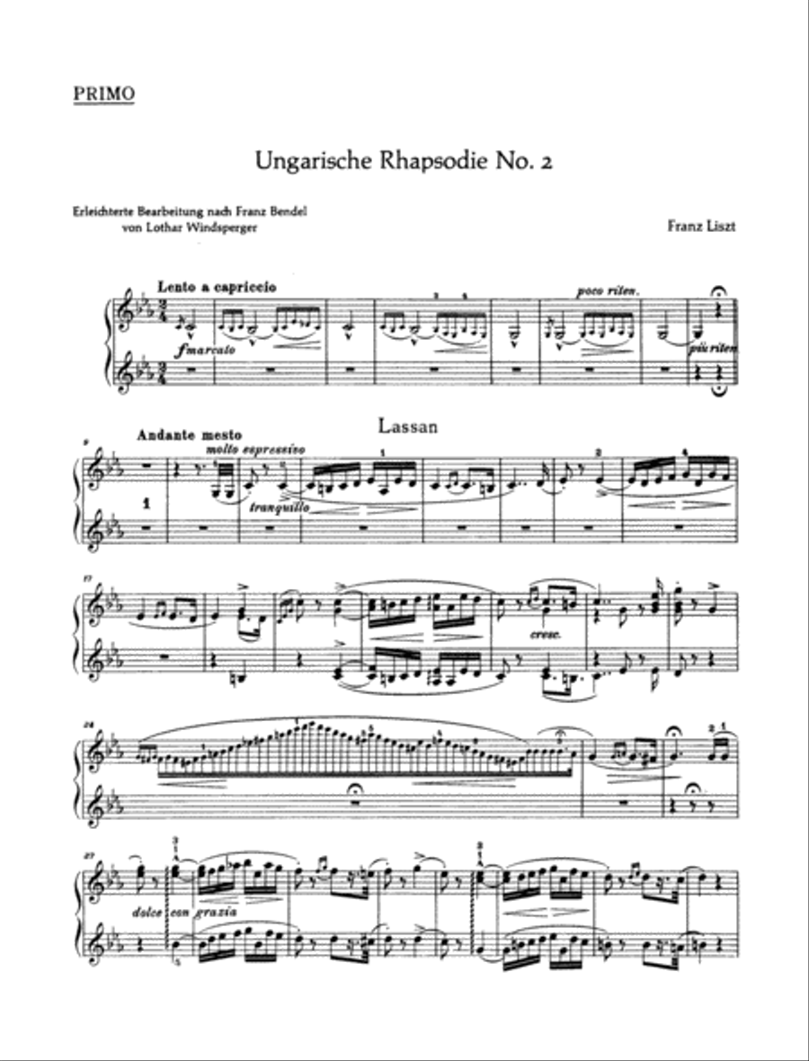 Hungarian Rhapsody No. 2 Hungarian Rhapsody No. 2 Piano Duet scores gallery preview page 2