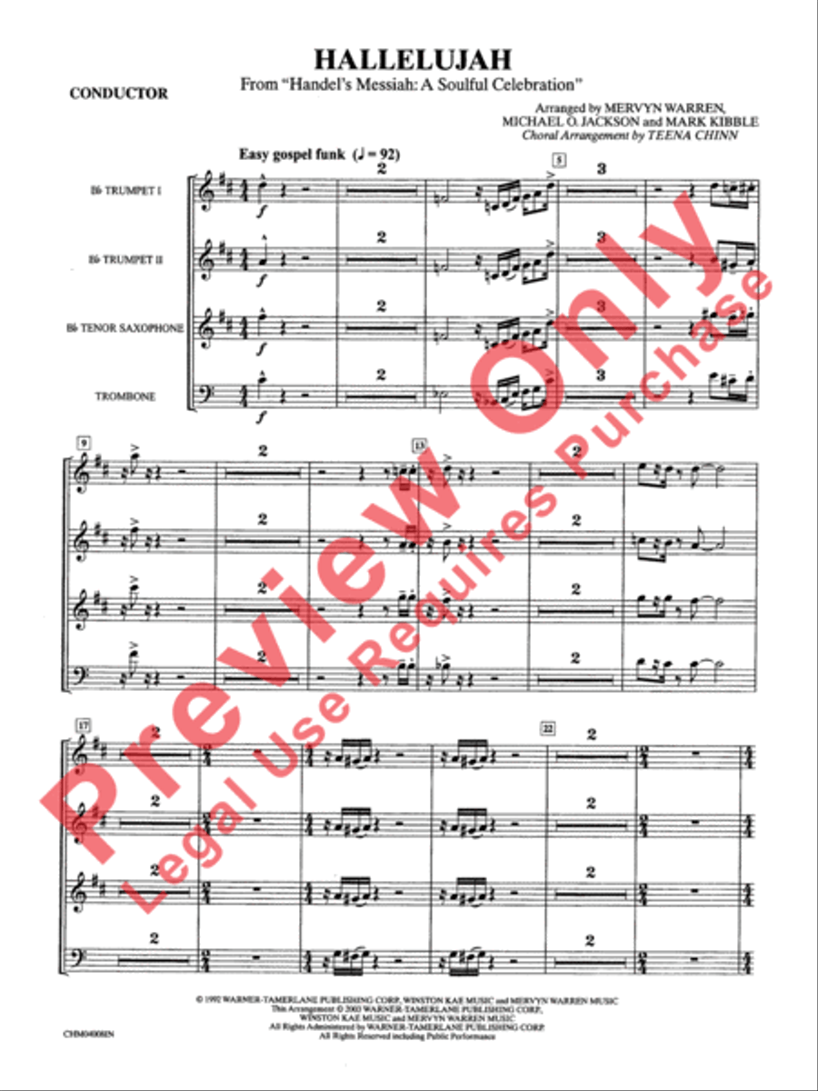 Hallelujah from Handel's Messiah: A Soulful Celebration Choir scores gallery preview page 3