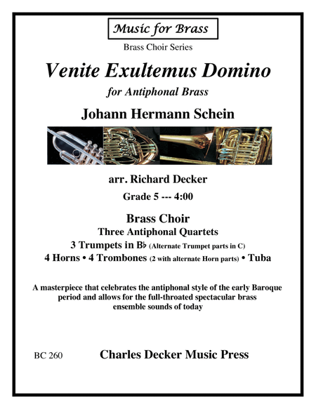 Venite Exultemus Domino for Antiphonal Brass Choir image number null