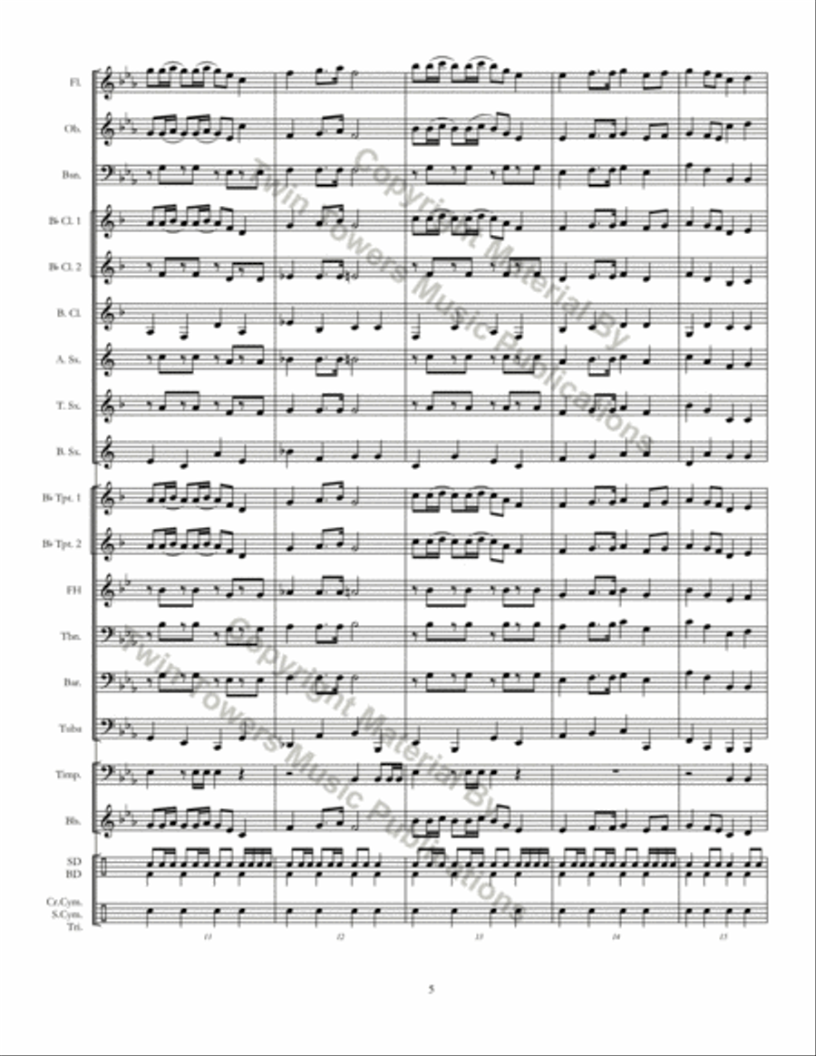 March to the Arches March to the Arches Concert Band scores gallery preview page 5