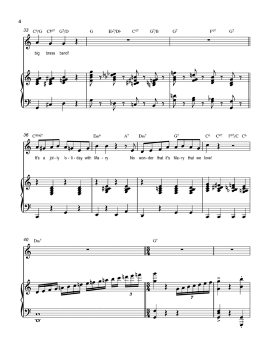 Jolly Holiday Voice scores gallery preview page 4