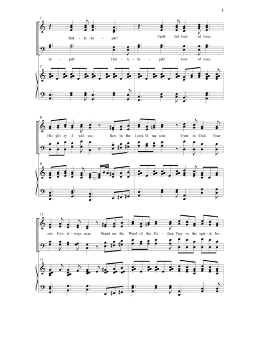 Hallelujah! 4-Part scores gallery preview page 2