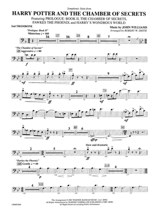 Harry Potter and the Chamber of Secrets, Symphonic Suite from: 2nd Trombone