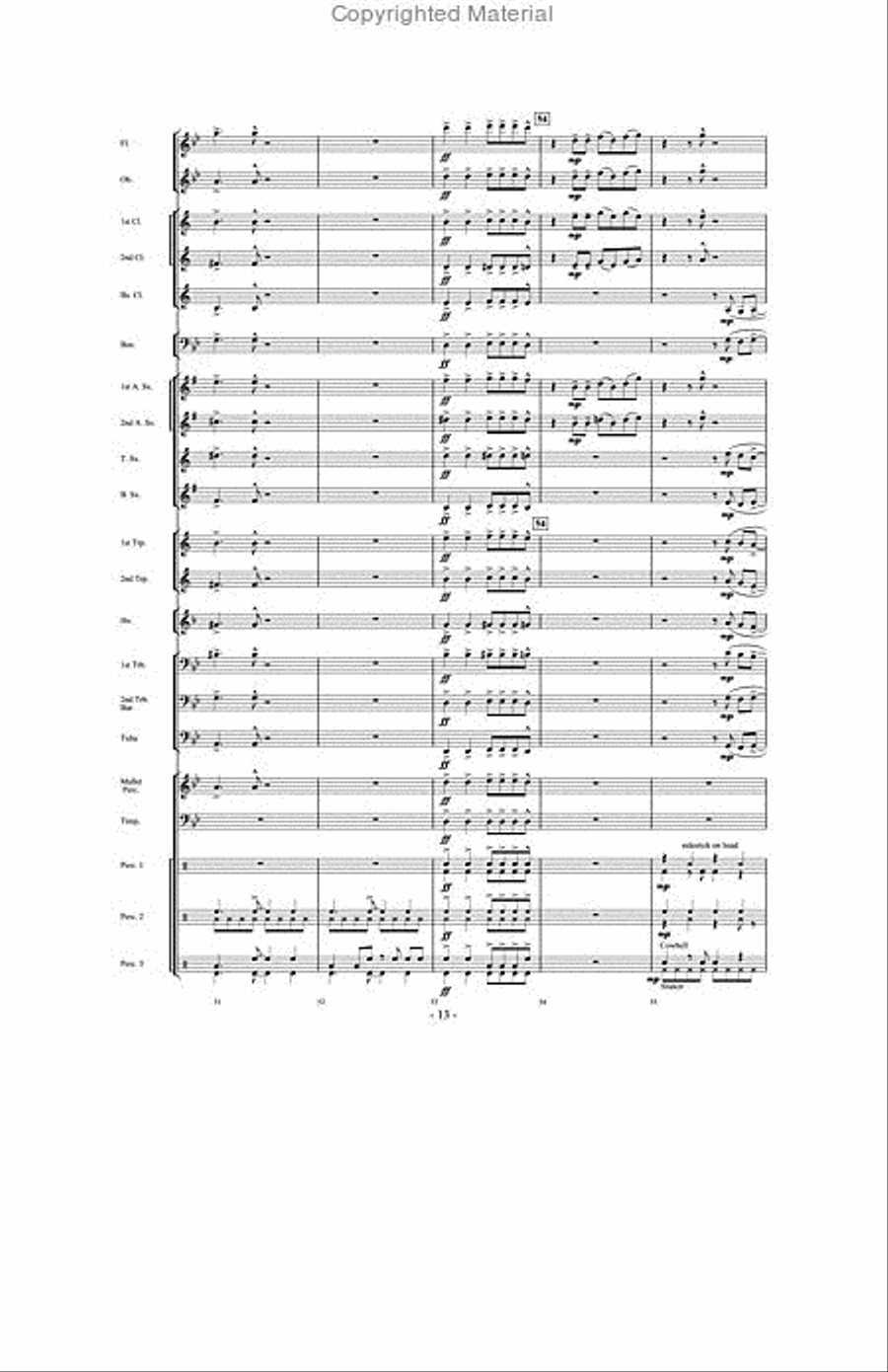 And Then There Were Drums Concert Band scores gallery preview page 12