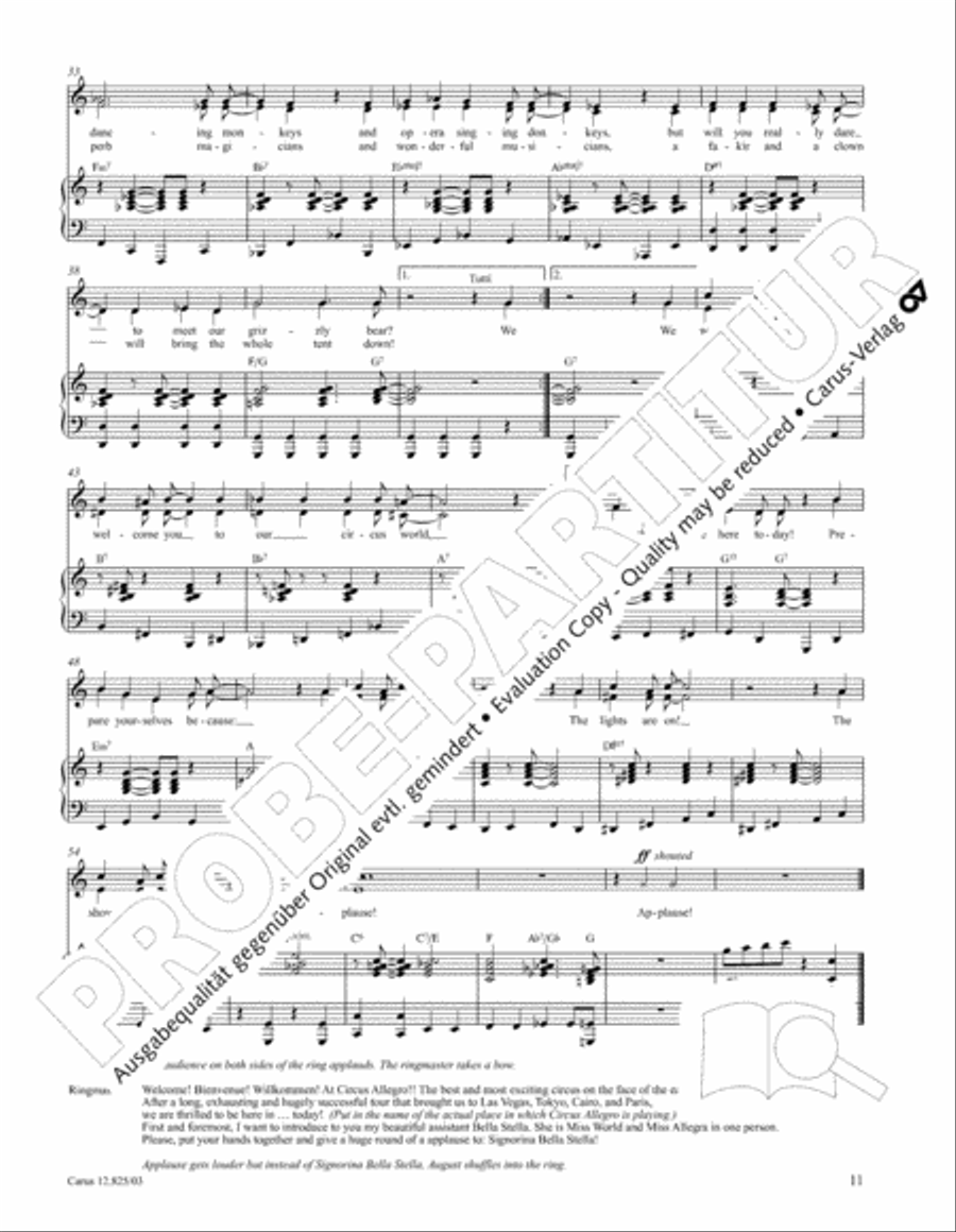 Circus Allegro Circus Allegro Choir scores gallery preview page 12