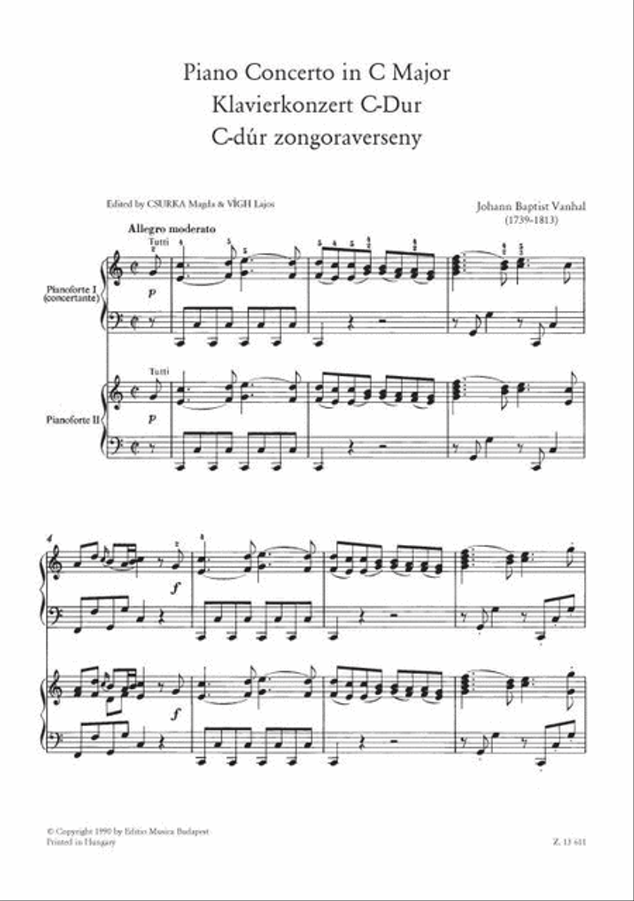 Klavierkonzert C-Dur Piano Solo scores gallery preview page 2