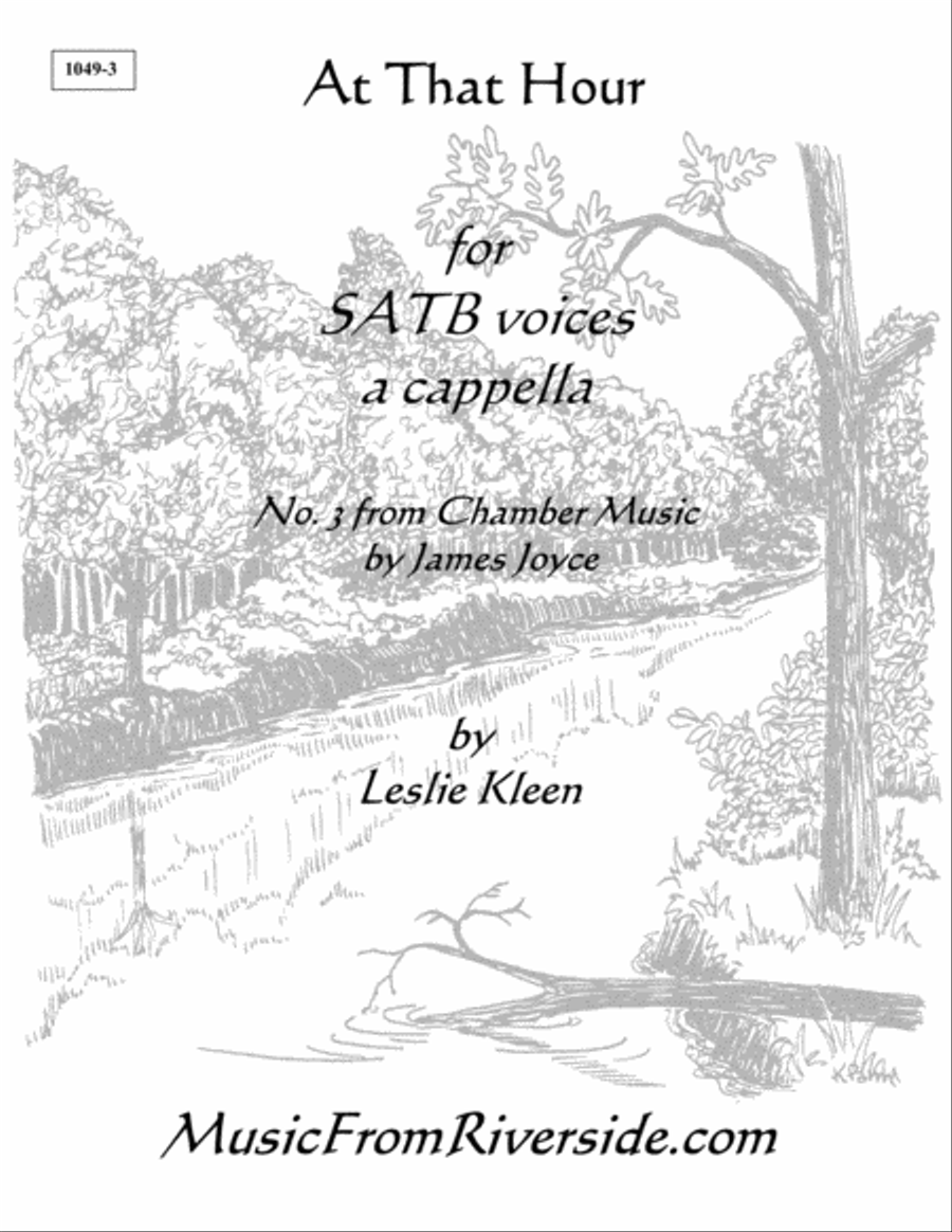 At That Hour for SATB a cappella 4-Part scores gallery preview page 1