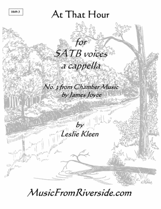 Book cover for At That Hour for SATB a cappella