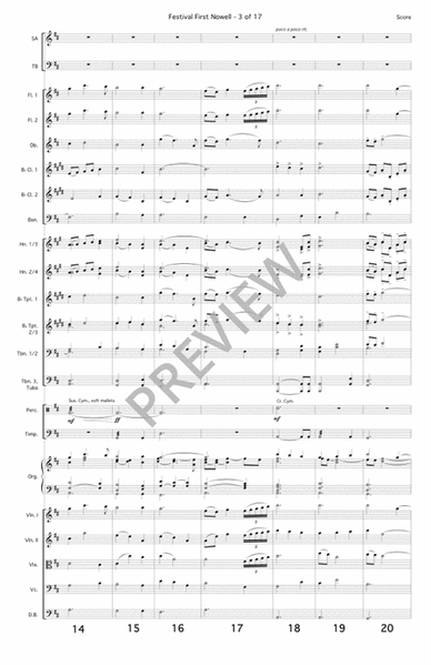 Festival First Nowell - Full Score and Orchestral Parts