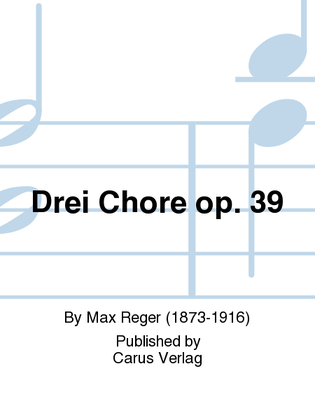 Book cover for Drei Chore op. 39