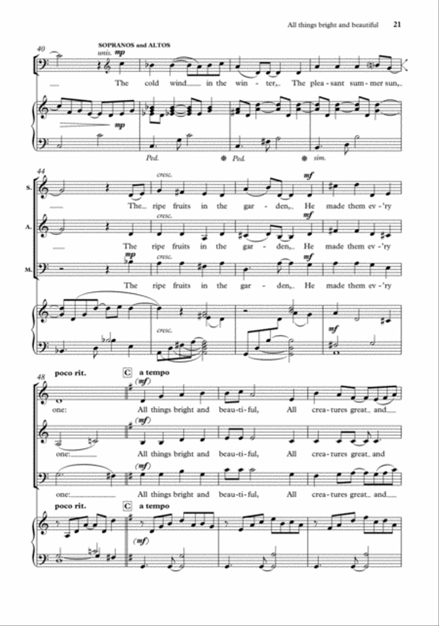 John Rutter Anthems for SA Men SA scores gallery preview page 19