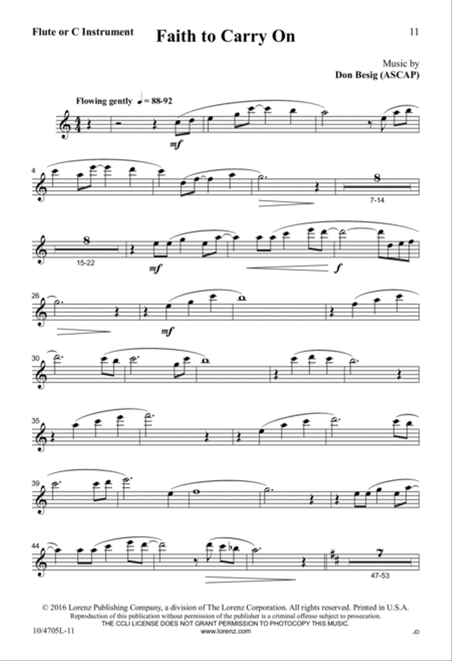 Faith to Carry On Faith to Carry On 4-Part scores gallery preview page 11