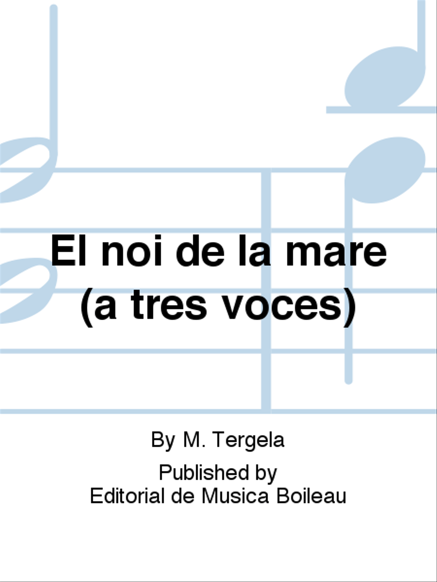 El noi de la mare (a tres voces) Voice Solo scores gallery preview page 1