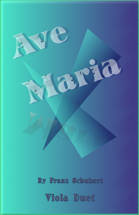 Book cover for Ave Maria by Franz Schubert, Viola Duet