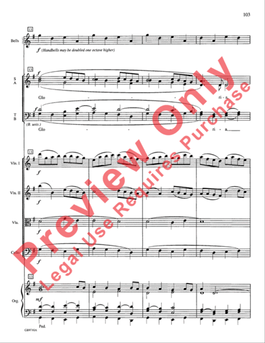A Festival of Lessons and Carols Choir scores gallery preview page 104