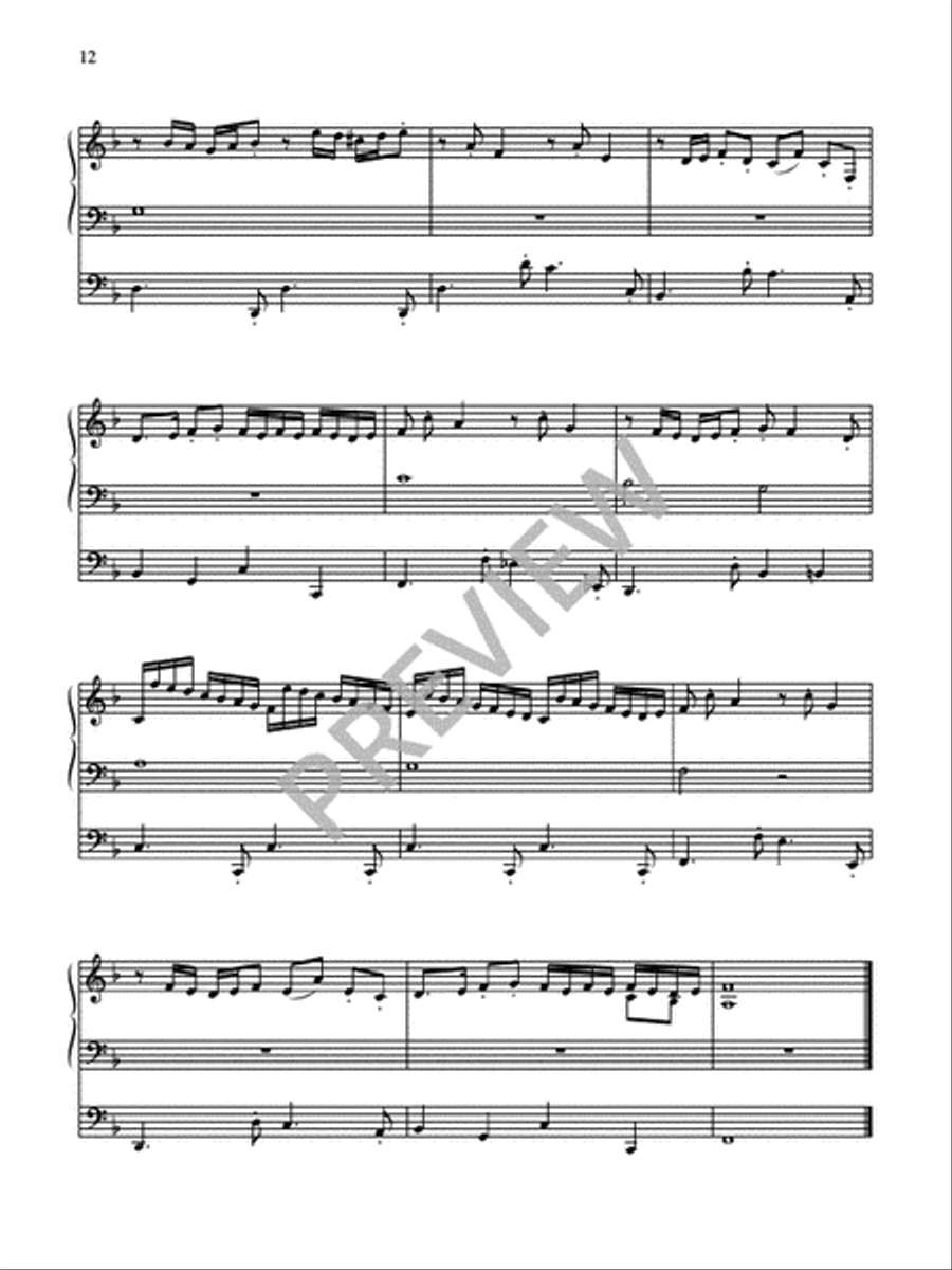 Four Chorale Preludes for Organ Organ Solo scores gallery preview page 14