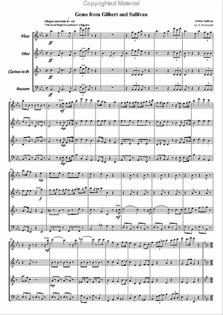 Gems from Gilbert & Sullivan Bassoon scores gallery preview page 2