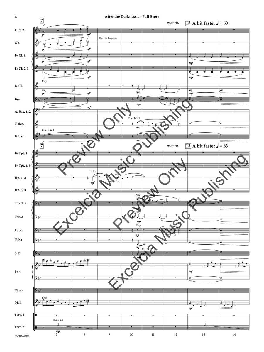 After the Darkness... Concert Band scores gallery preview page 5