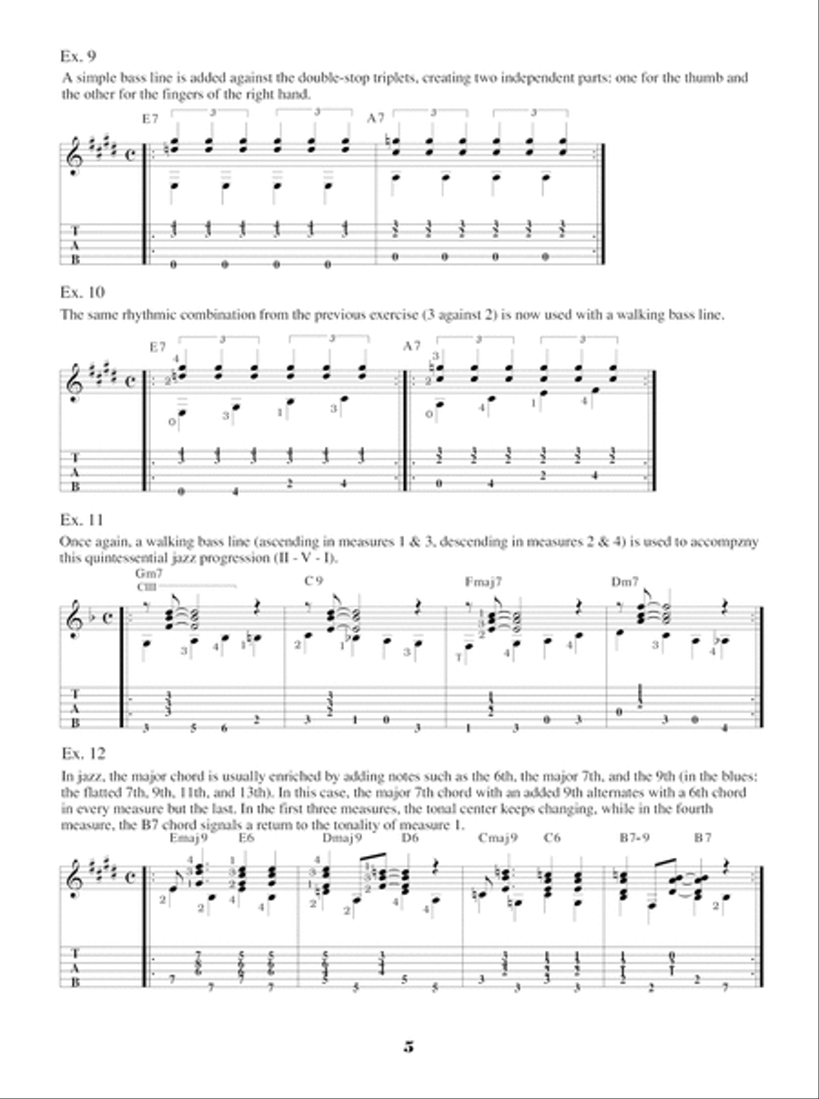 Blues & Jazz for Fingerstyle Guitar Electric Guitar scores gallery preview page 6