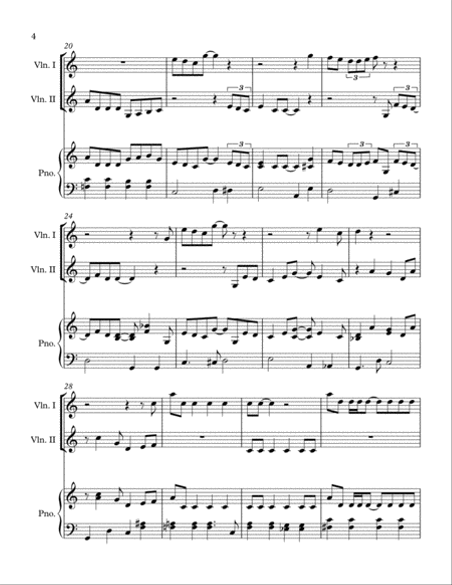 Baby, It's Cold Outside Baby, It's Cold Outside String Duet scores gallery preview page 4