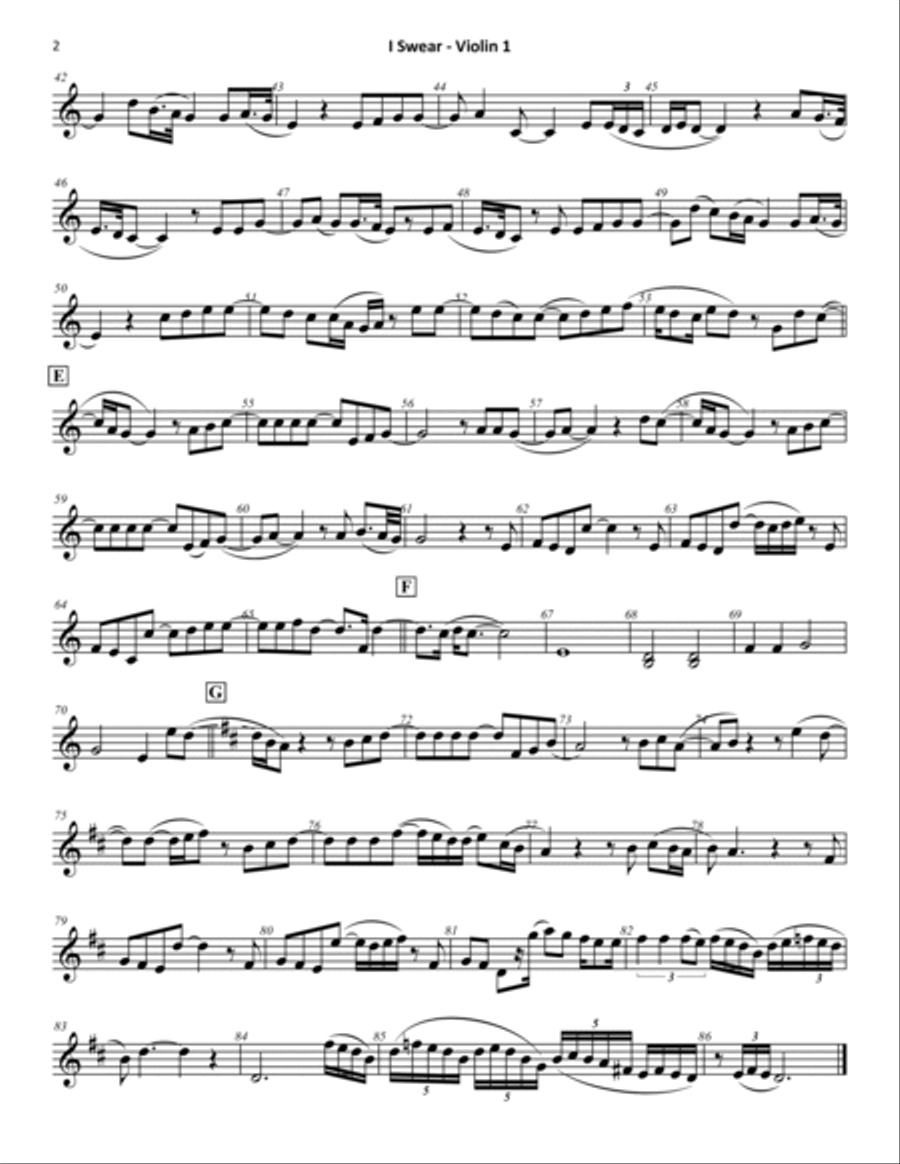 I Swear I Swear String Quartet scores gallery preview page 2
