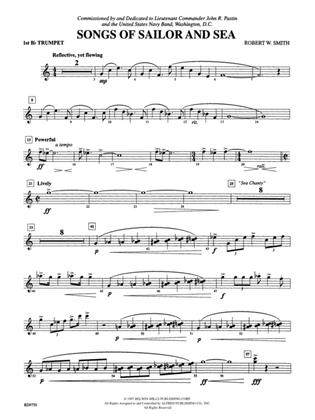 Songs of Sailor and Sea: 1st B-flat Trumpet