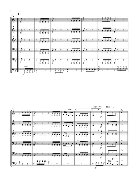 Allegro (from "Sonata for Trumpet") (Bb) (Brass Sextet - 2 Trp, 1 Hrn, 2 Trb, 1 Tuba) (Tuba lead) image number null