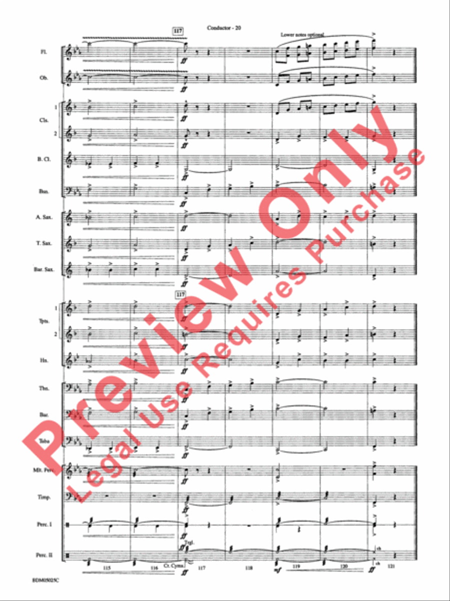 Fanfare for a New Age Concert Band scores gallery preview page 23