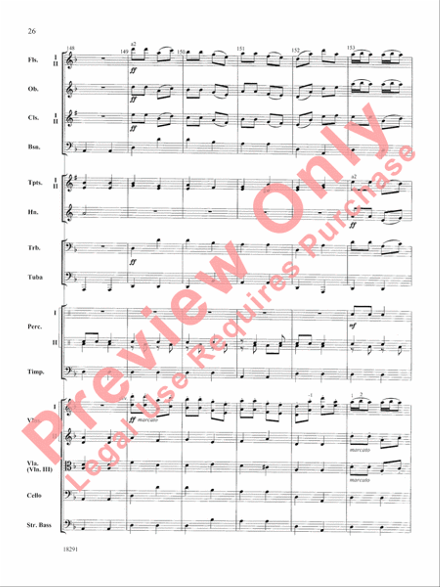 Hungarian Air and Dance Full Orchestra scores gallery preview page 27