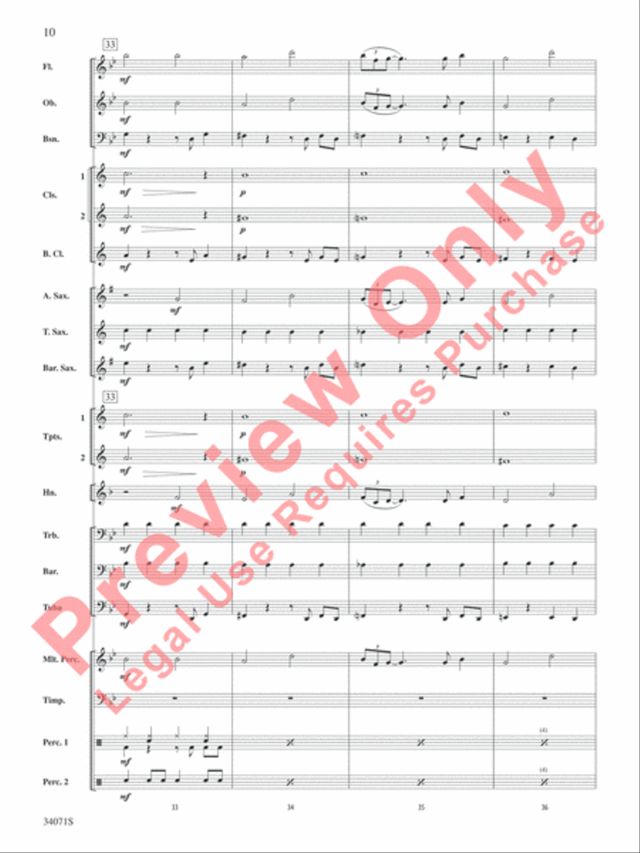 Haven't Met You Yet Concert Band scores gallery preview page 11