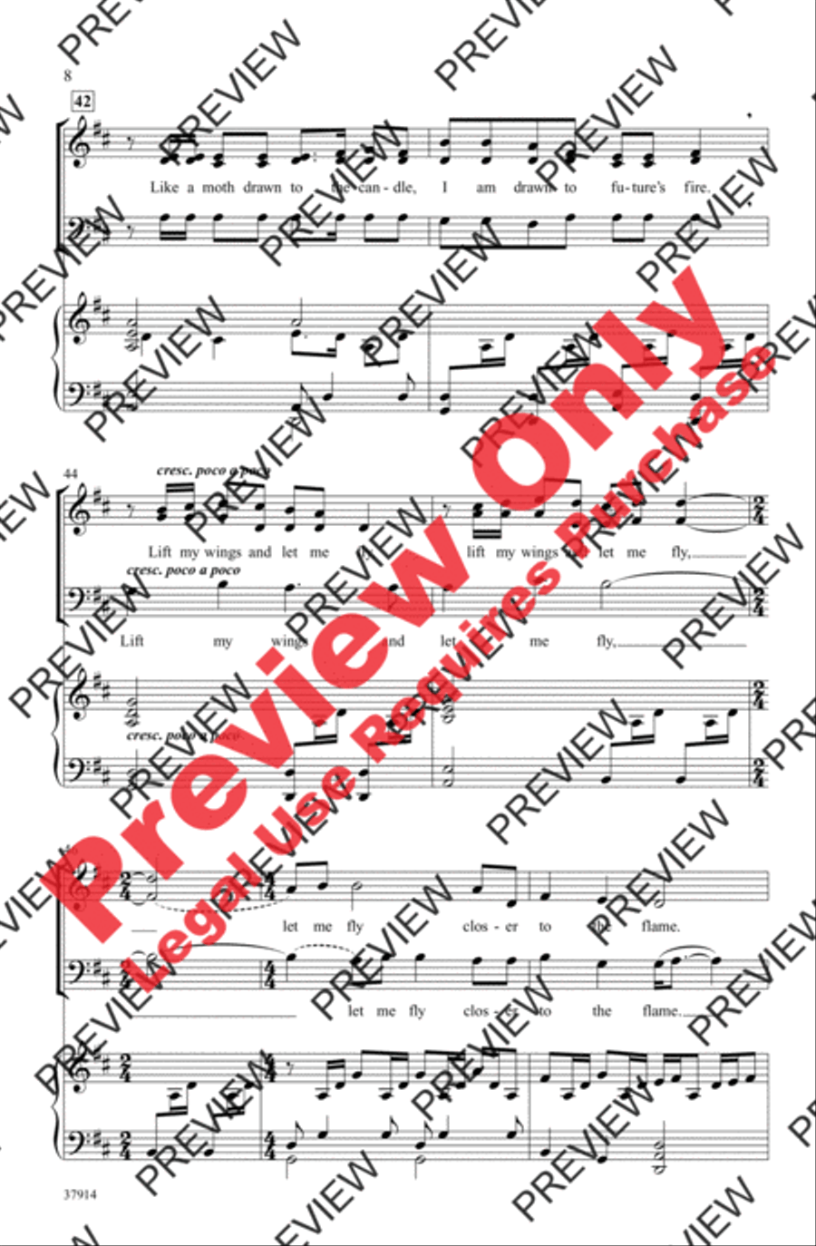 Closer to the Flame 3-Part scores gallery preview page 8