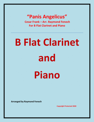Book cover for Panis Angelicus - B Flat Clarinet and Piano